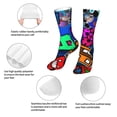 thumbnail image 6 of Lsque Geometry Dash Print Women's Men's Novelty 16in Crew Socks Cotton Socks Knee High Socks for Walking,Running,Nurses,Pregnancy, 6 of 6