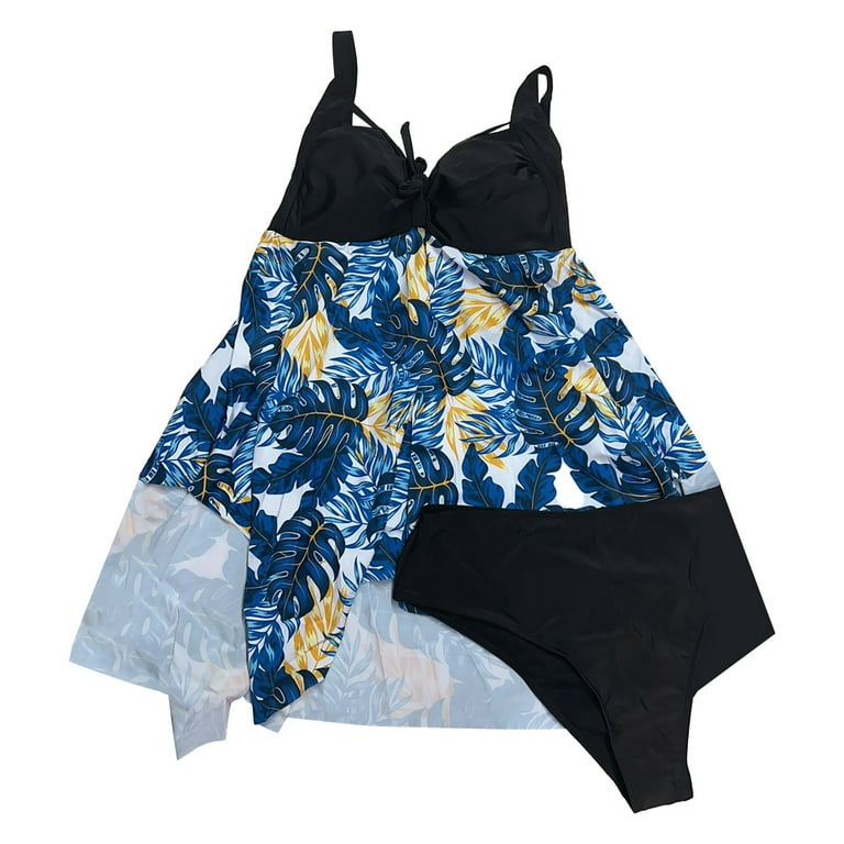 ZHAGHMIN Bikinis for Women Summer Women'S Retro Printed Swimsuit Fashion  Swimsuit Beach Bikini Underwire Swimsuit Tops for Women Large Bust Swi XXL