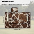 thumbnail image 7 of SEANATIVE Golf Cart Seat Cover, Universal for 2-Seater Club Car DS/Precedent, Portable Lightweight Golf Cart Bench Seat Covers with 4 Storage Pockets, Brown Cow Print, 7 of 7