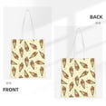 thumbnail image 3 of DouZhe Reusable Grocery Bags, Sweet Doodle Dessert Pattern Lightweight Polyester Canvas Cloth Tote Bag for Travle Gym Shopping School, 15" x 16", 3 of 7