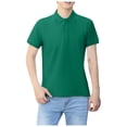 thumbnail image 4 of Yzengfg Men's Lapel Overalls T Shirt Short Sleeved Building Materials Workwear Is Dry, 4 of 4