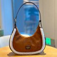 thumbnail image 4 of Bolso de hombro con forma de media luna para mujer, bolso informal con cierre de cremallera, bolso de viaje para mujer, 4 of 8