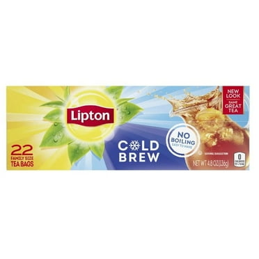 Lipton Cold brew Black Tea Bags, 22 Ct