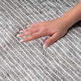 thumbnail image 3 of Addison Rugs Dream Shag Premium Machine Washable Transitional Stripes Gray Rectangle Rug, 5' x 7'6", 3 of 8