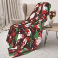 thumbnail image 3 of Gaeub Merry Christmas1 Print Flannel Throw Blanket, Home Fleece Throw Blanket for Couch or Bed,Decorative Blankets,Lightweight Fuzzy Flannel Blanket-60"x50", 3 of 6