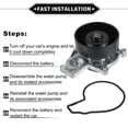 thumbnail image 6 of Water Pump for BMW X1 for BMW X2 No.11518623574/11518601366, 6 of 6