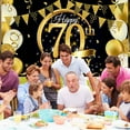 thumbnail image 4 of Cateissary Banner de fondo de feliz cumpleaños Fondo de fotografía Banner de feliz cumpleaños Kits de decoración para fiestas 70 años Cateissary HA002690-08, 4 of 6