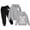 Grey, variant on Tiijoy Toddler Girls Outfits Trendy Sports Hoodie and Sweatpants Sweatsuit, Sizes 3-4