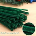 thumbnail image 5 of 130 PCS Pipe Cleaner Chenille Stem, Green Pipe Cleaner for Crafts Handy Disposable Cleaning Tool - 6mm x 12" for DIY Art Craft Decorations, 5 of 5
