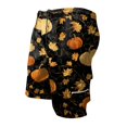 thumbnail image 4 of GrmtClth Mens Halloween print shorts 2026 Funny Pumpkin Vacation Short Pants Relaxed Knee Length Zipper Pocket Light Summer Cargo Shorts Walking Fun Clothes Dark Gray L, 4 of 5