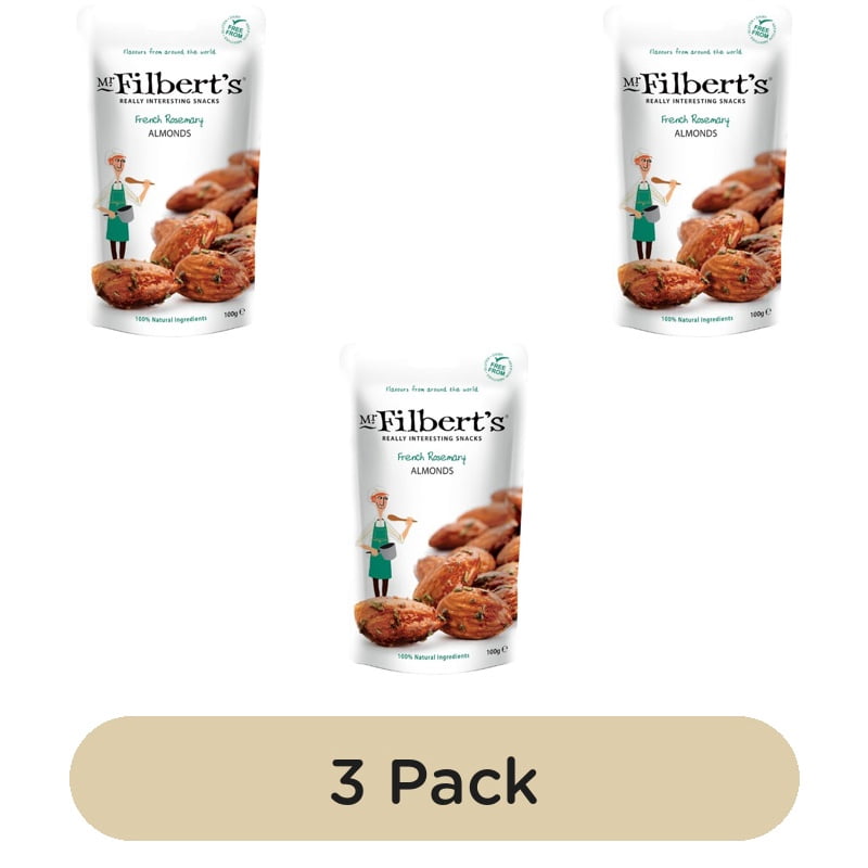 Mr Filbert's French Rosemary Almonds 100g, British Import (Pack of 3)