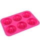 thumbnail image 5 of Molde para rosquillas Naiovety 6 cavidades Silicona Rosa roja 2piezas, 5 of 6