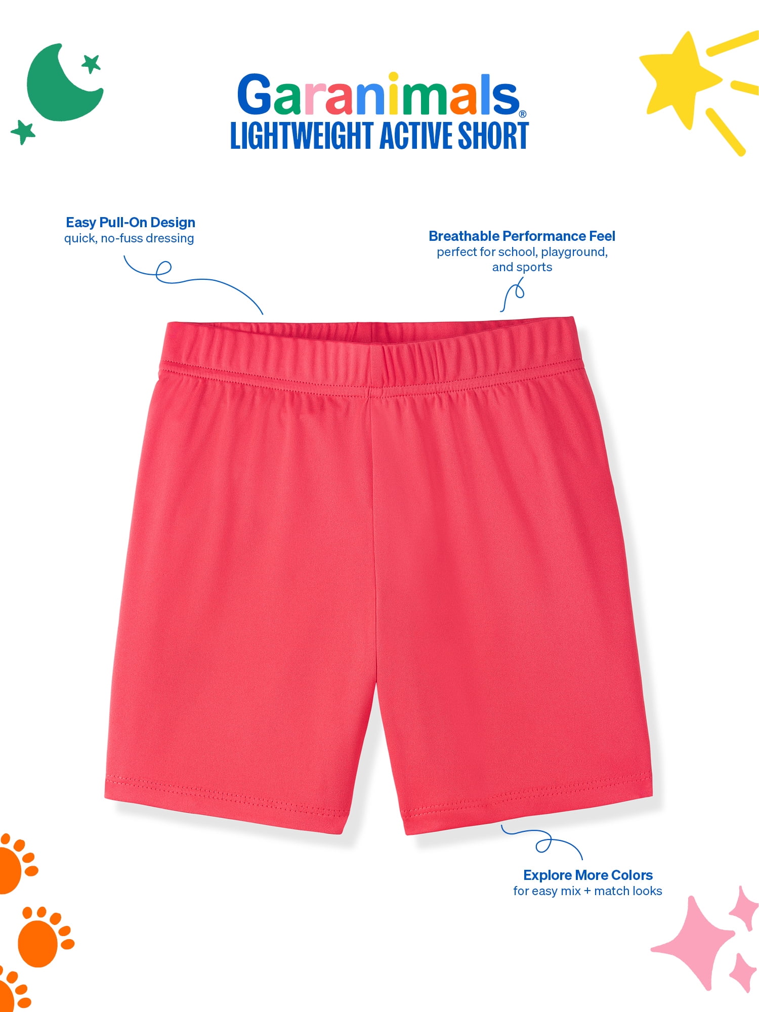 Garanimals Newborn, Baby & Toddler Boy Lightweight Active Shorts, Sizes 0-6T