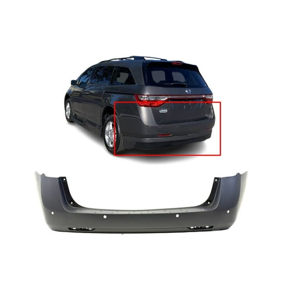 DCP Rear Bumper Cover For 2011-2017 Honda Odyssey Touring Primed HO1100266