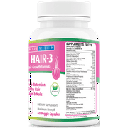 Maximize Within Max Hair-3 Advanced Hair Growth Formula for All Hair Types, 60 Count