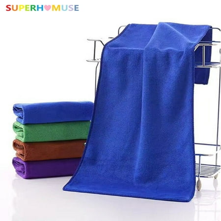 SUPERHOMUSE Thin Bath Towel Quick-Dry Car Towel Microfiber Sports Beach Swim Travel Camping Bathing Hair Drying Towels - 70*140cm/27.5*55.1inch