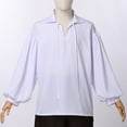 thumbnail image 3 of BLESSUME Medieval Mens Cotton Linen Hippie Shirts Casual Lace Up Tunic V-Neck Yoga Top Renaissance LARP Shirt, 3 of 8
