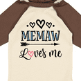 thumbnail image 4 of Inktastic Memaw Grandma Loves Me Girls Long Sleeve Baby Bodysuit, 4 of 5