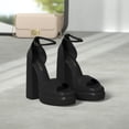 thumbnail image 2 of Sandalia DREAM PAIRS SDHS2324W Tacones Anchos Negros Talle 8, 2 of 6