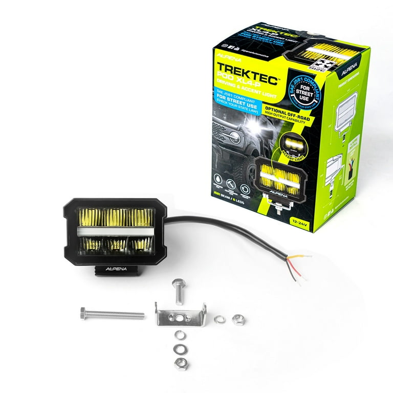 Alpena TrekTec XL4-P Driving & Accent LED Light, 12V, Model 71071