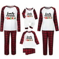 thumbnail image 6 of Penkiiy Matching Christmas Pajamas For Family Xmas Holiday Pjs Elf Plaid Sleepwear Outfit Sets For Women/Men/Couples/Adult 6 Years Red, 6 of 6