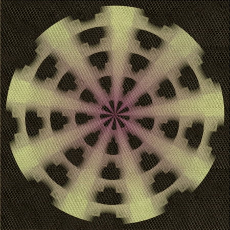 

Ahgly Company Indoor Square Patterned Copper Brown Area Rugs 6 Square