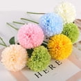 thumbnail image 4 of 12 Pcs Artificial Chrysanthemums Flowers Ball Flowers, Fake Mums Flowers White Silk Flowers for Spring Home Decor Indoor Floral Arrangement Table Centerpiece (12, White), 4 of 8