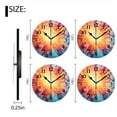 thumbnail image 2 of Battery Operated Analog Wall Clocks Non-Ticking Silent Modern Clock Decorative for Home,Office-Colorful Explosion Of Geometric Shapes Radiating From The Center(14inch), 2 of 4