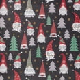 thumbnail image 3 of Greendale Home Fashions Festive Gnomes Christmas Square Throw Pillow - 18" - Black, 3 of 7