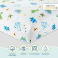 thumbnail image 5 of Wildkin Kids 100% Cotton Flannel Sheet Set for Boys and Girls - Toddler (Dinosaur Land Blue), 5 of 8