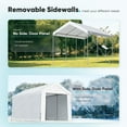 thumbnail image 4 of Advance Outdoor 10’ x 20’ x 95’-11’ White Heavy Duty Carport, 4 of 6