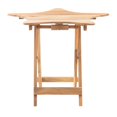 thumbnail image 3 of Home Square Wood Outdoor Folding Table in Natural Brown - Set of 2, 3 of 11