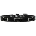 thumbnail image 6 of Dog, Puppy  Pet Designer Croc Widget Collar, "Black Bone", 6 of 10