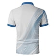 thumbnail image 4 of Fnnxeal Mens Polo Shirts Short Sleeve Collared Graphic Golf Summer Casual Polo Blue Shirts for Men Size L, 4 of 6