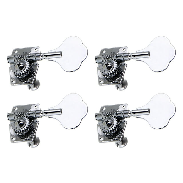 Yeacher 4PCS Right Bass Tuner Peg Compatible for Fender Guitar Tuning Pegs