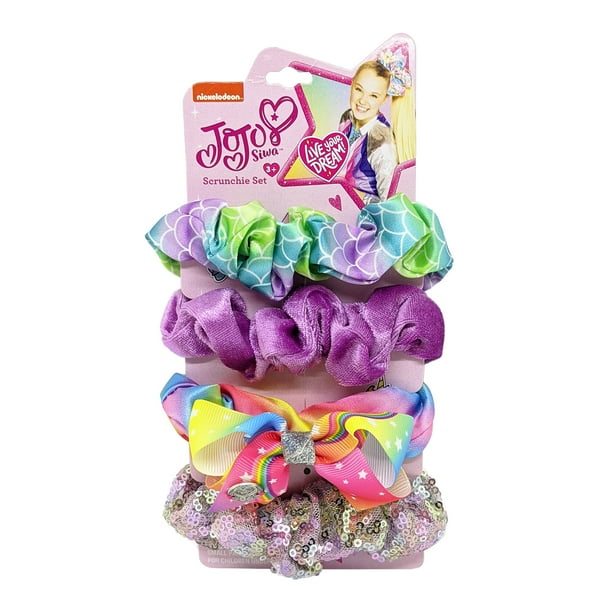 JoJo Siwa - Jojo Siwa Girls Scrunchie, 4 Pack - Walmart.com - Walmart.com