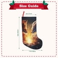 thumbnail image 3 of Salouo Red And White Flame Fox Print Christmas Decorations Stockings 1 Pack 18'' Xmas Stockings Holiday Stocking Personalized Farmhouse Decor for Home Family Party Tree, 3 of 7