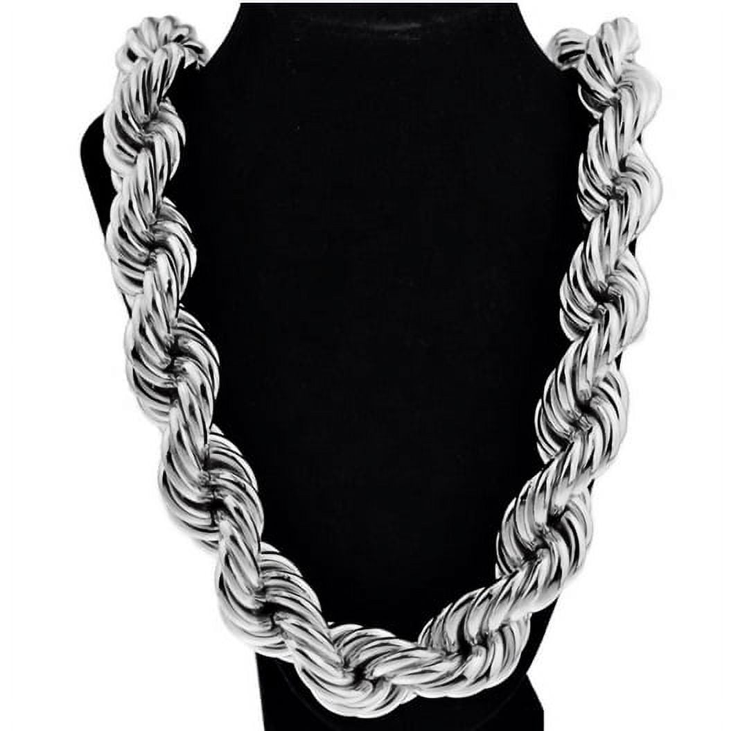 Men's 316L Stainless Steel 30MM Wide Cuban Link Necklace, 28