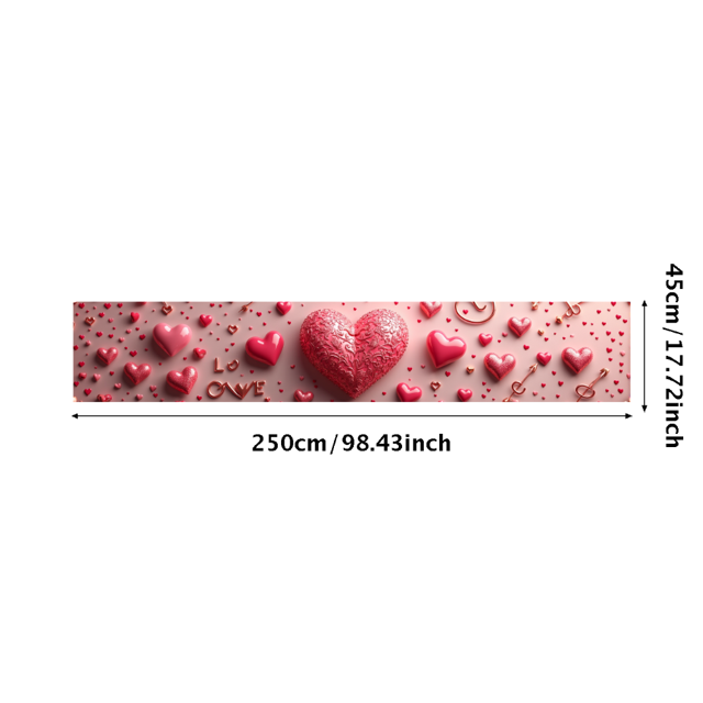 Valentine's Day Heart Love Backdrop Banner Romantic Flower Design Wedding Photo Props Party Decorations Background Event Display