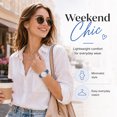 thumbnail image 6 of Women’s Quartz Watch with Minimalist Large Dial, Silicone Strap,Waterproof Watch for Woman,Birthday Gift for Woman, 6 of 8