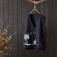 thumbnail image 5 of JJHGVB Sweater Vest Women Oversized Sweaters for Women Knit Vest for Women Vest for Women Summer Vest for Women's Sweater Women's Sweaters Black 3XL, 5 of 8