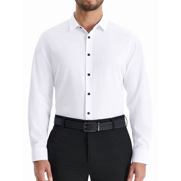 sogami Men's Stretch Dress Shirt Wrinkle Free Button Down Shirt Business Casual