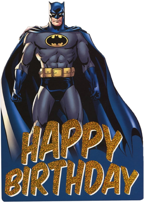 Paper House Productions Batman with Blue Cape Die Cut Foil Superhero Birthday Card For Kids - Walmart.com