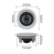 Acoustic Audio CSic63 In Ceiling 6.5 Speaker Pair 3 Way Home Theater Speakers