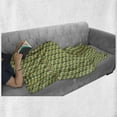 thumbnail image 5 of Abstract Soft Flannel Fleece Throw Blanket, Geometric Colorful Artwork of Nested Round Squares and Triangles, Cozy Plush for Indoor and Outdoor Use, 50" x 60", Multicolor, by Ambesonne, 5 of 5