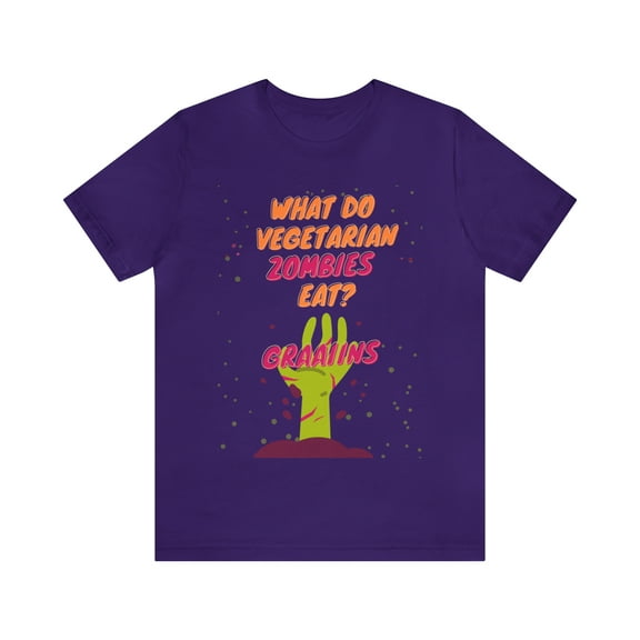 What Do Vegetarian Zombies Eat? Dad Joke Unisex tShirt