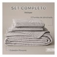thumbnail image 3 of Edredón Ligero Real Textil + 2 Fundas de Almohada, Juego de Colcha King Size, Color Beige Natural, 3 of 9