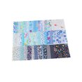 thumbnail image 1 of Yuarrent 50 piezas de telas de algodón, bolso de mano a medida, bolso de hombro, costura, acolchado, tela cuadrada, para el hogar, Tela de costura y artesanía Azul/10*10cm, 1 of 6