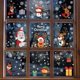 thumbnail image 2 of Pegatinas estáticas de Navidad para ventana, calcomanías de pared de Papá Noel, copo de nieve, pegatinas de Año Nuevo, decoración Navideña extraíble, 2 of 4
