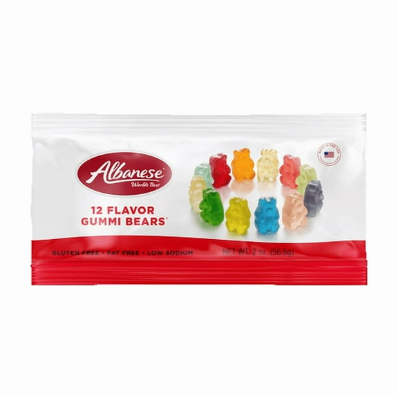 (Pack of 12), Albanese World's Best 12 Flavor Gummi Bears®, 2 oz